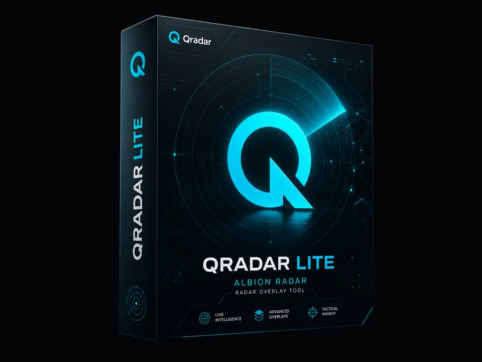 Qradar Lite product box displayed in a radar interface preview